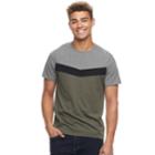 Men's Urban Pipeline&reg; Cheveron Colorblock Tee, Size: Large, Med Green