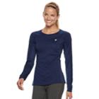 Women's Fila Sport&reg; Raglan Long Sleeve Tee, Size: Large, Dark Blue