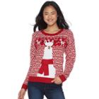 Juniors' It's Our Time Christmas Sweater, Girl's, Size: Medium, Red Other