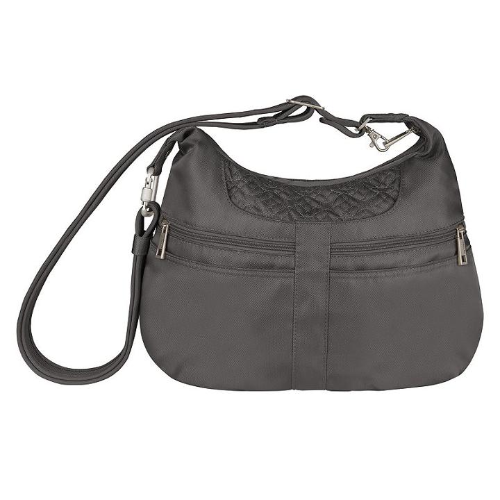 Travelon Anti-theft Signature Multi-pocket Hobo, Adult Unisex, Brown