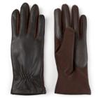 Women's Journee Collection Suede Leather Tech Gloves, Size: Large, Brown