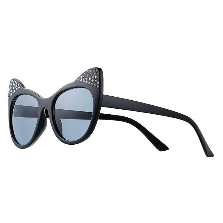 Girls 4-16 Cat Ear Sunglasses, Girl's, Black