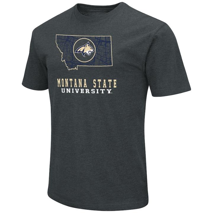 Men's Montana State Bobcats State Tee, Size: Medium, Med Blue