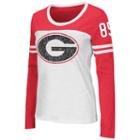 Women's Campus Heritage Georgia Bulldogs Hornet Football Tee, Size: Medium, Red