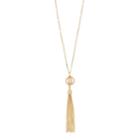 Lc Lauren Conrad Caged Simulated Pearl Y Necklace, Women's, White