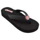 Women's Clemson Tigers Venice Beach Flip-flops, Size: 6, Black