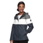 Women's Halitech Hooded Colorblock Jacket, Size: Small, White