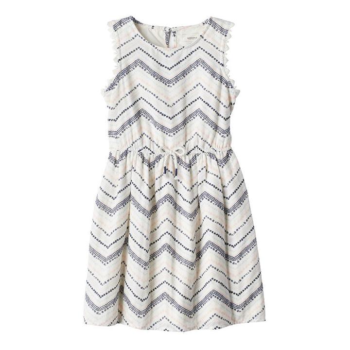 Girls 4-7 Sonoma Goods For Life&trade; Zig Zag Dress, Girl's, Size: 7, White Oth