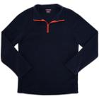 Boys 4-7 French Toast 1/4-zip Fleece Pullover, Size: 5, Blue (navy)