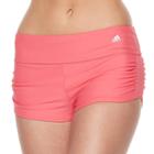 Women's Adidas Shirred Swim Shorts, Size: Medium, Pink Other