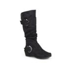 Journee Collection Jester Women's Knee-high Boots, Girl's, Size: 10 M Xwc, Black