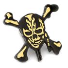 Disney Pirates Of The Caribbean Skull And Crossbones Lapel Pin, Men's, Black