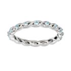Stacks And Stones Sterling Silver Blue Topaz Stack Ring, Women's, Size: 5