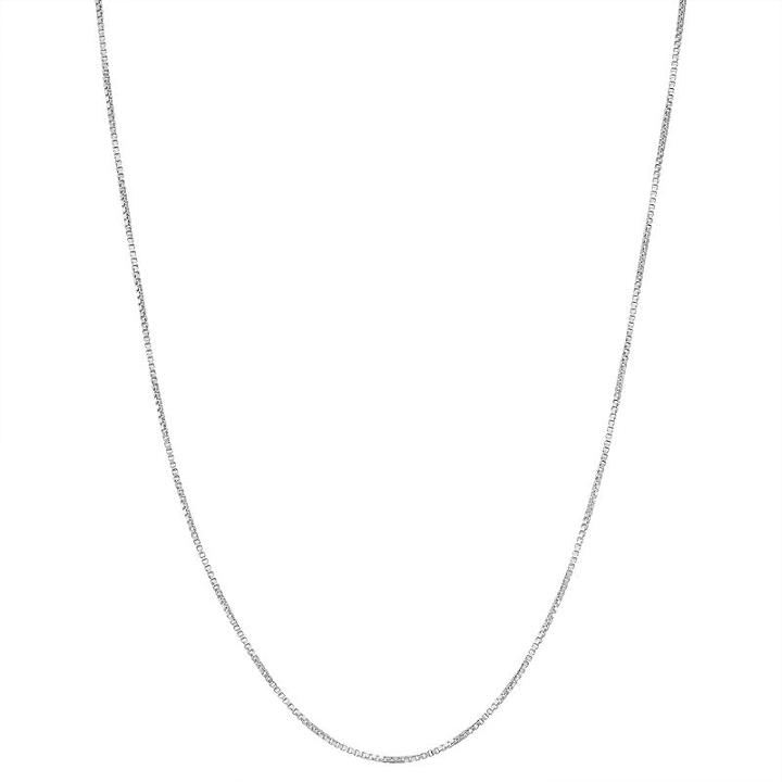 Junior Jewels Kids' Sterling Silver Box Chain Necklace, Women's, Size: 13, Grey