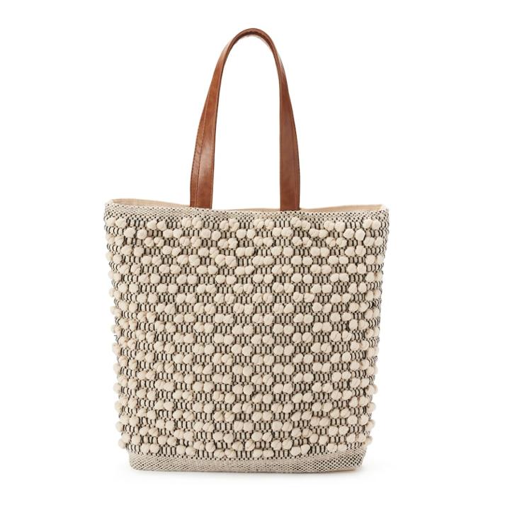 Sonoma Goods For Life&trade; Macrame Tote, Women's, Med Beige