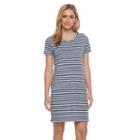 Women's' Sonoma Goods For Life&trade; Crewneck T-shirt Dress, Size: Xs, Blue