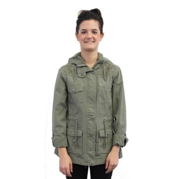 Women's Coffee Shop Lace Jacket, Size: Xl, Green