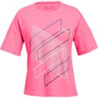 Girls 7-16 Under Armour Step It Up Short Sleeve Graphic Tee, Size: Small, Penta Pink