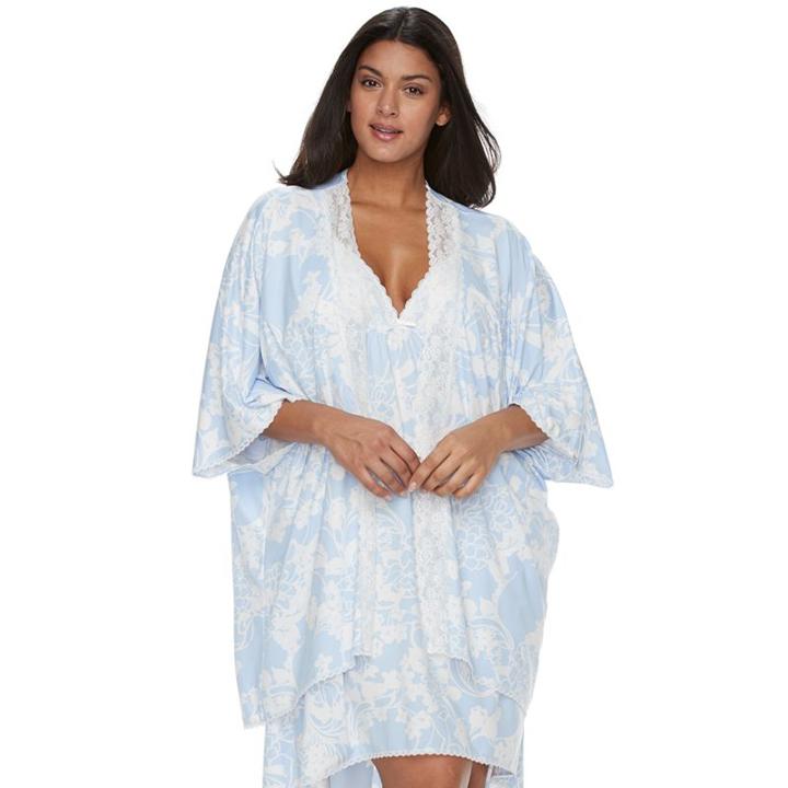 Plus Size Apt. 9&reg; Knit Cocoon Wrap, Women's, Size: 2xl, Blue