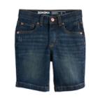 Boys 4-7x Sonoma Goods For Life&trade; Dark Wash Denim Shorts, Size: 5, Dark Blue