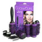 Click N Curl Blowout Brush Set With Detachable Barrels - Medium, Purple
