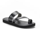 Women's Sonoma Goods For Life&trade; Toe Loop Wedge Sandals, Size: Medium, Black