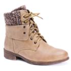 Muk Luks Ambyr Women's Water-resistant Ankle Boots, Size: 7, Lt Brown