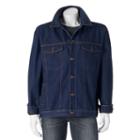 Big & Tall North 40 Flannel-lined Denim Jacket, Men's, Size: 2xb, Dark Blue