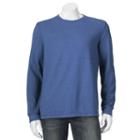 Men's Croft & Barrow&reg; Easy-care Fleece Crewneck Sweatshirt, Size: Small, Dark Blue