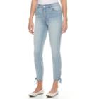 Women's Gloria Vanderbilt Alexandra Lace-up Ankle Jeans, Size: 12, Light Blue