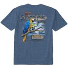 Men's Newport Blue Screaming Parrot Cantina Tee, Size: Medium, Blue Other
