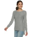 Women's Rock & Republic&reg; Raglan Sleeve Sweater, Size: Small, Black