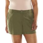 Plus Size Sonoma Goods For Life&trade; Linen-blend Shorts, Women's, Size: 18 W, Med Green