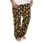 Big & Tall 2-pack Solid And Patterned Microfleece Lounge Pants Set, Men's, Size: L Tall, Yellow