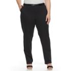 Plus Size Croft & Barrow&reg; Tapered Chino Pants, Women's, Size: 16 W, Black