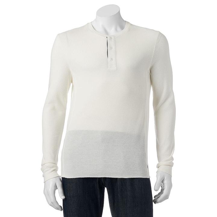 Men's Levi's&reg; Looper Thermal Henley, Size: Medium, Drk Yellow