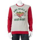 Men's And To All A Good Night Fleece Pullover, Size: Xxl, Grey Other