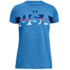 Girls 7-16 Under Armour Americana Usa Graphic Tee, Size: Large, Brt Blue