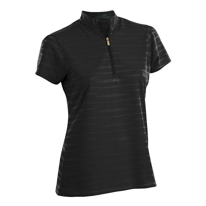 Plus Size Nancy Lopez Ripple Short Sleeve Golf Polo, Women's, Size: 1xl, Black