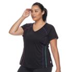 Plus Size Fila Sport&reg; Basic Movement Tee, Women's, Size: 2xl, Black