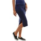Women's Soybu Noir Pencil Skirt, Size: Medium, Blue (navy)