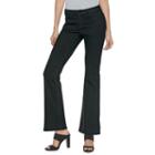Petite Jennifer Lopez Bootcut Jeans, Women's, Size: 10 Petite, Black