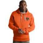 Men's Antigua Houston Dynamo Victory Pullover Hoodie, Size: Xl, Brt Orange