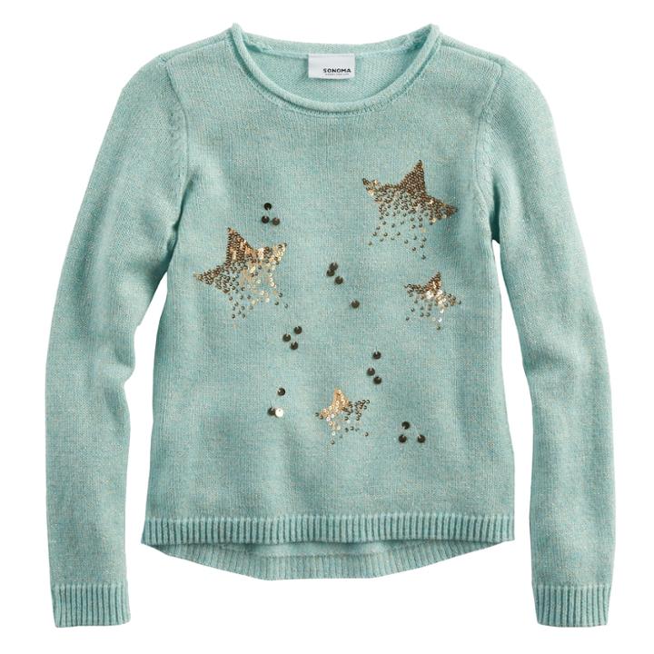 Girls 4-12 Sonoma Goods For Life&trade; Rollneck Pullover Sweater, Size: 5, Turquoise/blue (turq/aqua)