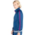 Women's Champion Heritage Track Jacket, Size: Medium, Turquoise/blue (turq/aqua)