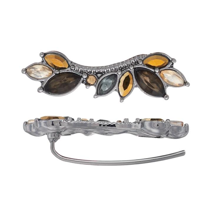 Simply Vera Vera Wang Marquise Stone Nickel Free Climber Earrings, Women's, Med Brown
