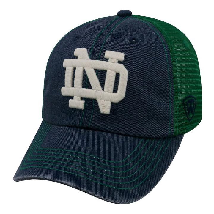 Adult Notre Dame Fighting Irish Crossroads Vintage Snapback Cap, Men's, Blue (navy)