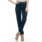 Women's Croft & Barrow&reg; Pull-on Straight Leg Corduroy Pants, Size: 14, Blue