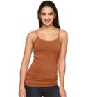 Women's Apt. 9&reg; Solid Seamless Camisole, Size: S/m, Med Brown