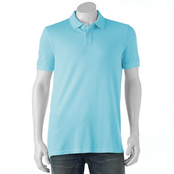Big & Tall Sonoma Goods For Life&trade; Flexwear Classic-fit Pique Polo, Men's, Size: Xxl Tall, Brt Blue